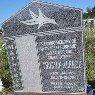 MATSIETE Thobile Alfred 1952-2000