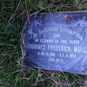 MULLER Johannes Frederick 1912-1972