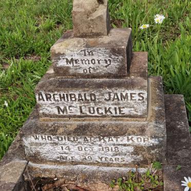 MCLUCKIE Archibald James -1918