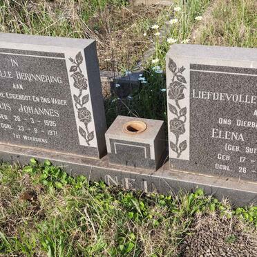 NEL Louis Johannes 1905-1971 &amp; Elena Catrina SUTHERLAND 1910-1991