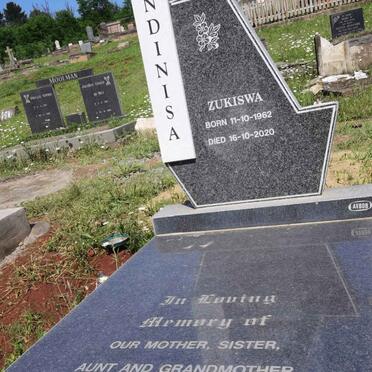 NDINISA Zukiswa 1962-2020