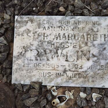 RAWLINS Hester Margaretha 1905-1992