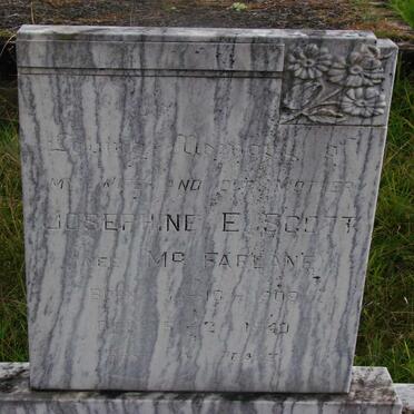 SCOTT Josephine E. nee McFARLANE 1909-1940