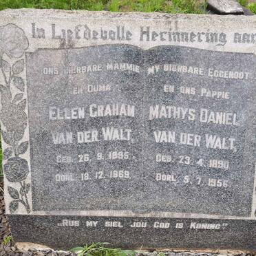 WALT Mathys Daniel, van der 1890-1956 &amp; Ellen Graham 1895-1969