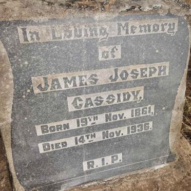 CASSIDY James Joseph 1861-1936