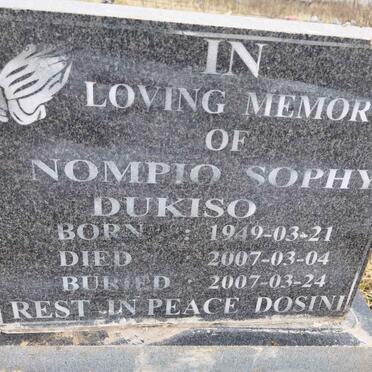 DUKISO Nompio Sophy 1949-2007