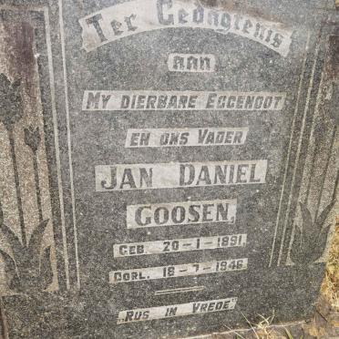 GOOSEN Jan Daniel 1891-1946