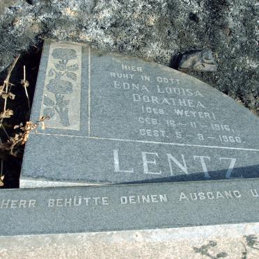 LENTZ Edna Louisa Dorathea nee WEYER 1916-1966