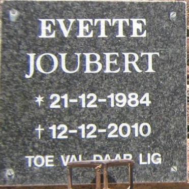 JOUBERT Evette 1984-2010