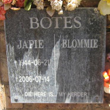 BOTES Japie 1944-2006 &amp; Blommie