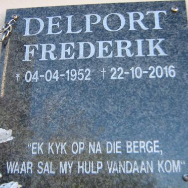 DELPORT Frederik 1952-2016