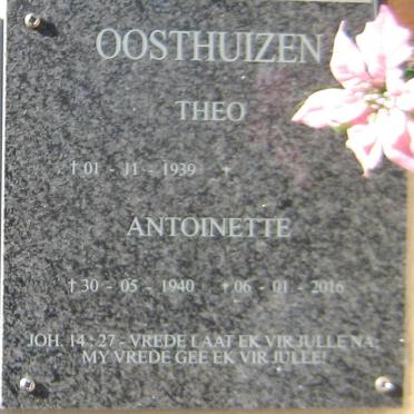 OOSTHUIZEN Theo 1939- &amp; Antoinette 1940-2016