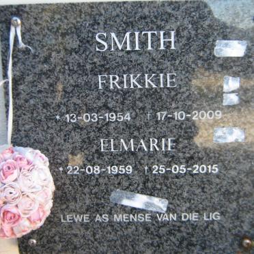 SMITH Frikkie 1954-2009 &amp; Elmarie 1959-2015