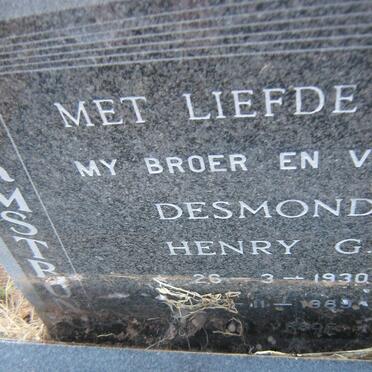 ARMSTRONG Desmond Henry G. 1930-1989