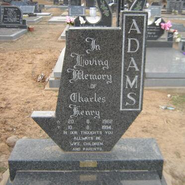 ADAMS Ronald Kennedy 1930-2015 :: ADAMS Charles Henry 1962-1994