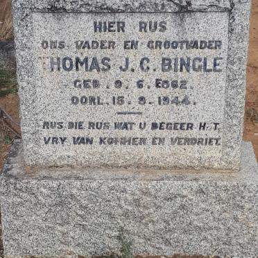 BINGLE Thomas J.C. 1862-1944