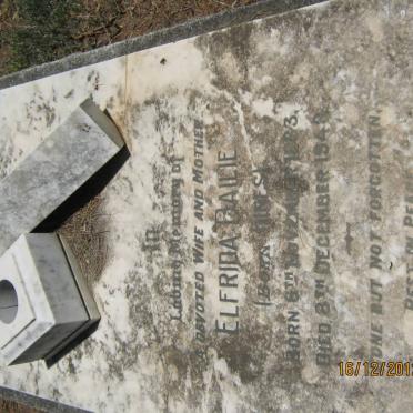 BAILIE Elfrida nee HINES 1883-1948