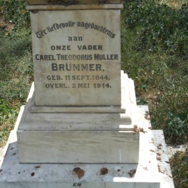 BRUMMER Johanna Augustina nee MULLER 1824-1911 :: BRUMMER Carel Theodorus Muller 1844-1914