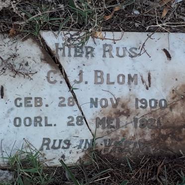 BLOM C.J. 1900-1921