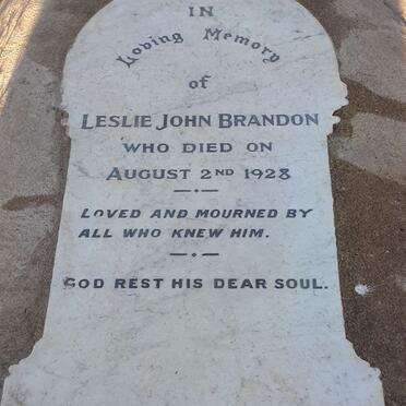 BRANDON Leslie John -1928