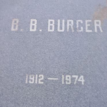 BURGER B.B. 1912-1974