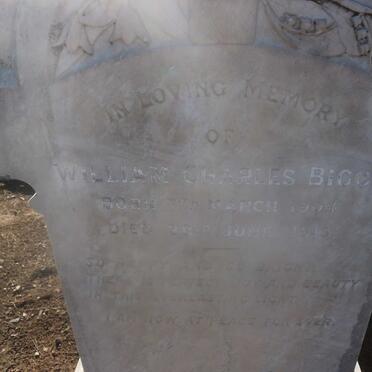 BIGGS William Charles 1904-1915 