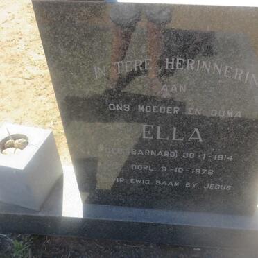 BOSHOFF Stephanus Hendrik Petrus 1911-1968 &amp; Ella BARNARD  1914-1978