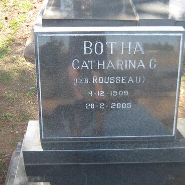 BOTHA Catharina C. nee ROUSSEAU 1909-2005