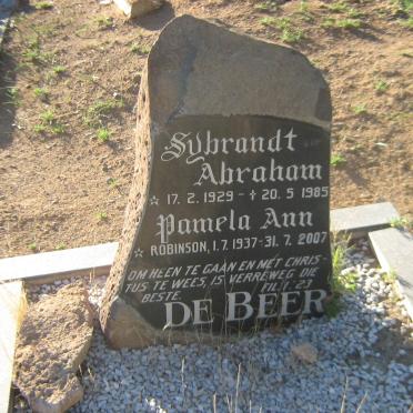BEER Sybrandt Abraham, de 1929-1985 &amp; Pamela Ann ROBINSON 1937-2007