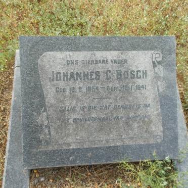 BOSCH Johannes C. 1854-1941
