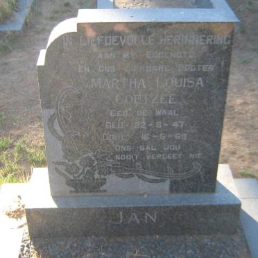 COETZEE Martha Louisa nee DE WAAL 1947-1969
