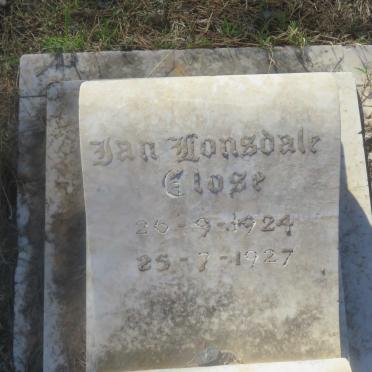 CLOSE Ian Lonsdale 1924-1927