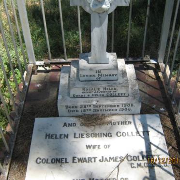 COLLETT Helen Liesching -1968 :: COLLETT Rosalie Helen 1908-1908