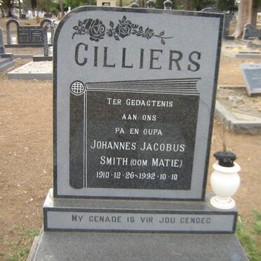 CILLIERS Johannes Jacobus Smith 1910-1992