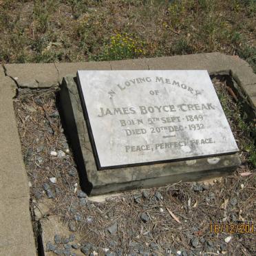 CREAK James Boyce 1849-1932