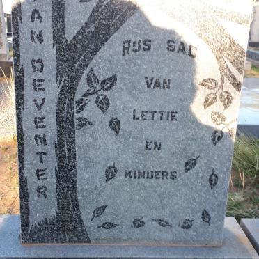 DEVENTER Alwyn Louis, van 1917-1967