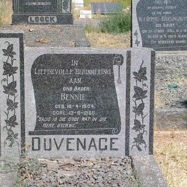 DUVENAGE Bennie 1904-1956