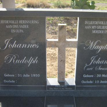 DIEDERICKS Johannes Rudolph 1950- &amp; Magdalena Johanna SWANEPOEL 1954-2011
