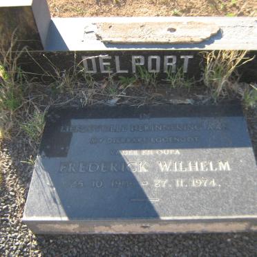 DELPORT Frederick Wilhelm 1906-1974