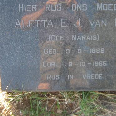 ECK Aletta E.J., van nee MARAIS 1888-1965
