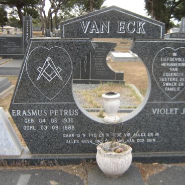 ECK Erasmus Petrus, van 1930-1988 &amp; Violet Joan