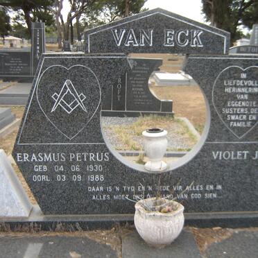 ECK Erasmus Petrus, van 1930-1988 &amp; Violet Joan
