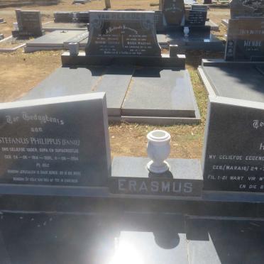 ERASMUS Stefanus Philippus 1914-2014 &amp; Helena MARAIS 1920-1985