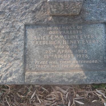EVERY Frederick Henry -1928 &amp; Alice Emmeline -1928 