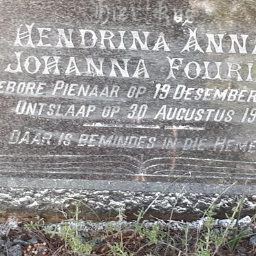 FOURIE Hendrina Anna Johanna nee PIENAAR 1900-1951