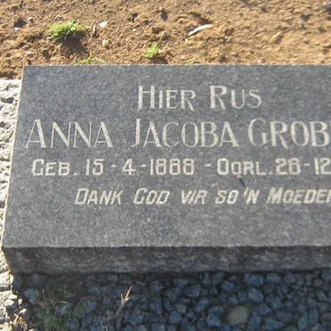 GROBLER Anna Jacoba 1888-1961