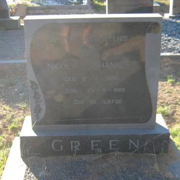 GREEN Nicolas Johannes 1928-1969