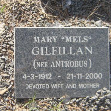 GILFILLAN Edward Mounsey 1910-1981 &amp; Mary ANTROBUS 1912-2000 