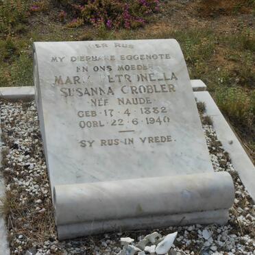GROBLER Maria Petronella Susanna nee NAUDE 1882-1940
