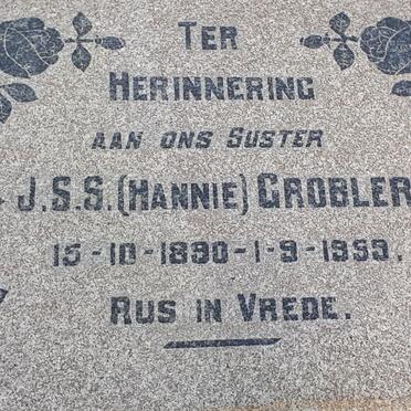 GROBLER J.S.S. 1890-1959